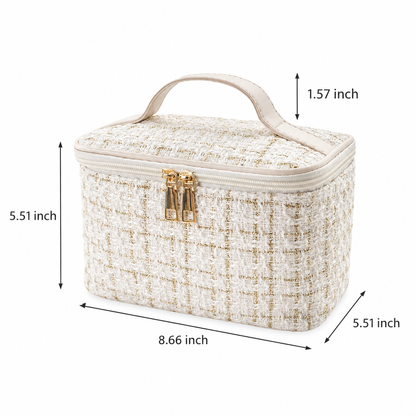 White Fashion Cosmetic Bag